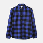 Olavi Woven L/S Shirt // Navy Blazer (M)