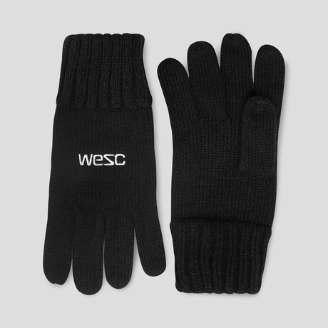 Kiril Solid Gloves // Black
