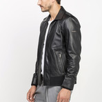 Quen Leather Jacket // Black (L)