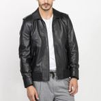 Quen Leather Jacket // Black (S)