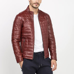 Altma Leather Jacket // Bordeaux (S)
