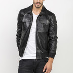 Armes Leather Jacket // Black (M)
