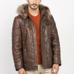 Orris Leather Jacket // Brown (XL)