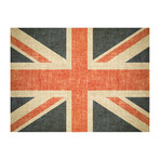 1930's Pre War Canvas Union Jack (30"W x 24"H x 1.5"D)