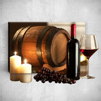 Wine Grape Candle // Mostic 3D Wrapped Canvas + Decal
