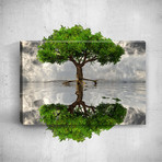 Tree Shade // Mostic 3D Wrapped Canvas + Decal