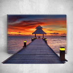Red Sky // Mostic 3D Wrapped Canvas + Decal