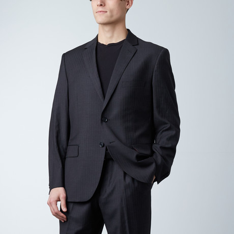 Wool Suit // Gray Pin Stipe (US: 36S)