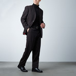 Wool Suit // Brown Pin Stripe (US: 38R)