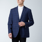 Wool Sport Coat // Navy Plaid (US: 38R)