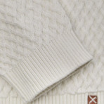 Small Diamond Knit // Winter White (M)