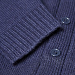 Plain Knit Cardigan // Peacoat (XL)