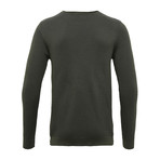 Two Toned Round Neck Knit // Forrest Night (M)