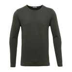 Two Toned Round Neck Knit // Forrest Night (XL)