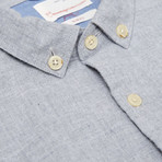 Melange Effect Flannel Shirt // Grey Melange (L)