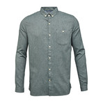Melange Effect Flannel Shirt // Green Gables (L)