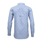 Oxford Shirt Allover Embroidery // Limogas (L)