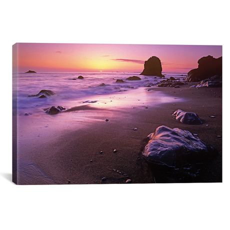 Enderts Beach At Sunset, Redwood National Park, California // Tim Fitzharris (18"W x 26"H x 0.75"D)