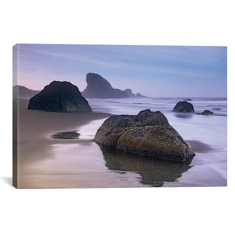 Sea Stack And Boulders At Meyers Creek Beach, Oregon // Tim Fitzharris