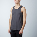 Ultra Soft Semi-Fitted Vertical Graphic Tank // Heavy Metal + Black Print (XL)