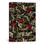 Floral And Lizard Pattern (18"W x 26"H x 0.75"D)