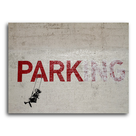 Parking // Brushed Aluminum (14"W x 11"H x 0.125"D)