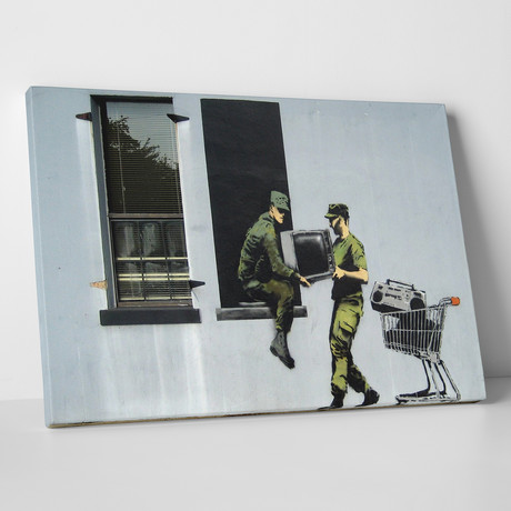 Looters // Gallery Wrapped Canvas (16"W x 20"H x 0.8"D)