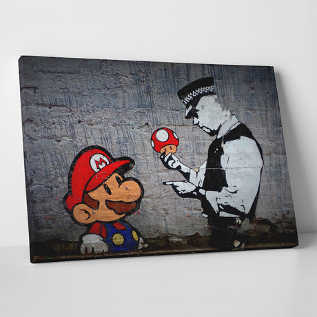 Mario // Gallery Wrapped Canvas (16"W x 20"H x 0.8"D)