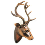 Contemporary Deer Head Wall Art (Copper)