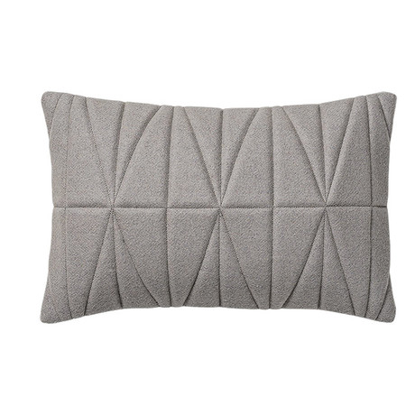 Quilted Felt Pillow // Gray