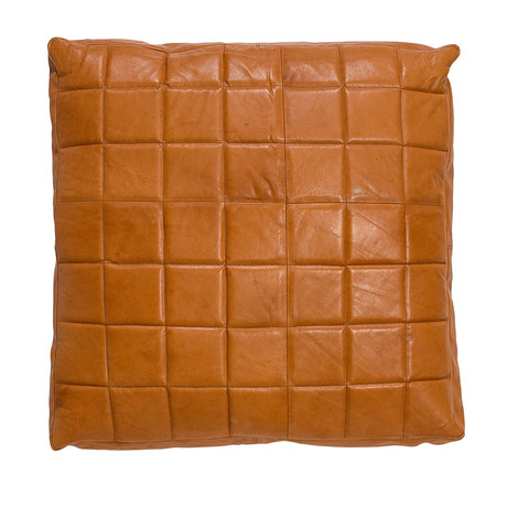 Square Leather Pillow
