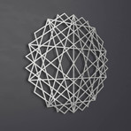 Abstract Mandala 3D Metal Wall Art (24"W x 24"H x 0.25"D)