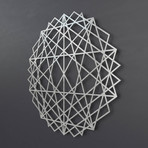 Abstract Mandala 3D Metal Wall Art (24"W x 24"H x 0.25"D)