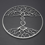 DNA Tree of Life 3D Metal Wall Art (30"W x 30"H x 0.25"D)