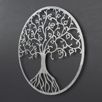 Tree of Life 3D Metal Wall Art (24"W x 24"H x 0.25"D)