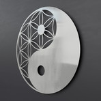 Yin Yang 3D Metal Wall Art (24"W x 24"H x 0.25"D)
