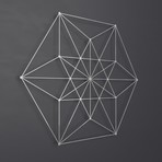 Vector Equilibrium 3D Metal Wall Art (30"W x 30"H x 0.25"D)