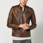 Lannis Leather Jacket // Brown (S)
