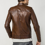 Lannis Leather Jacket // Brown (S)