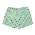 Pineapple Vibes Originals Swim Trunks // Green (S)