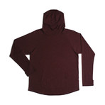 Trace Scuba Hoodie // Burgundy (XL)