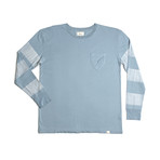 Ballpoint Long Sleeve Pocket Tee // Slate Blue (S)