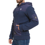 Biteback Zip-Up // Mood Indigo Marl (XL)