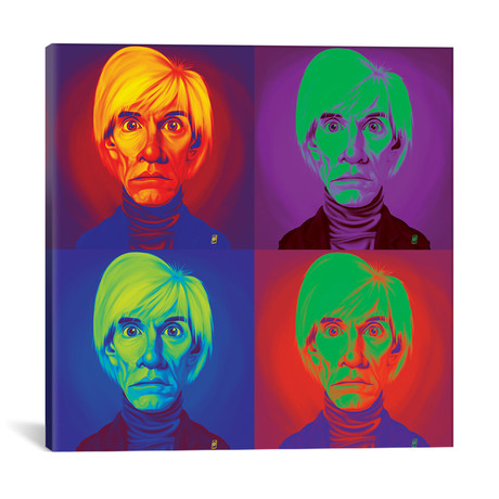 Andy Warhol On Andy Warhol (18"W x 18"H x 0.75"D)