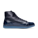 Venezia Leather Mid Top Sneaker // Blue (US: 12)