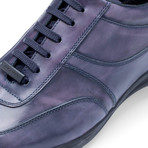 Cinque Terre Leather Sneaker // Blue (US: 8)