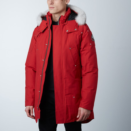 Stirling Parka // Red + White Fur (M)