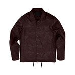 Tryon Camo Coach's Jacket // Burgundy (S)