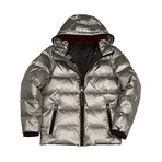 Phoenix Down Filled Hooded Jacket // Silver (S)
