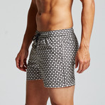 Graphic Nantucket Trunk // Black + Ivory (S)